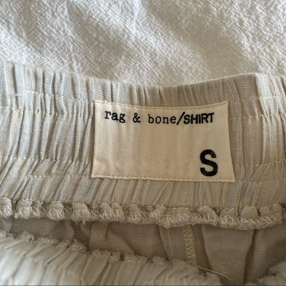 Rag and Bone Pant Bottom Pockets Elastic Hem Waist Straight Leg Small - Picture 2 of 8